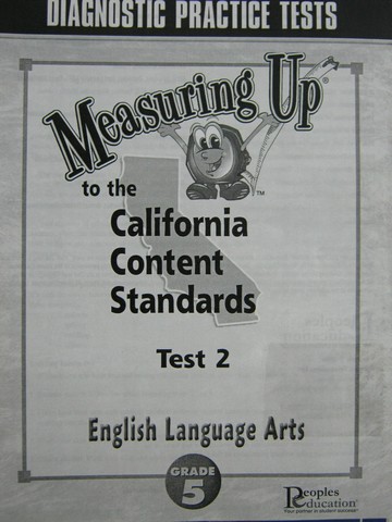 (image for) Measuring Up English Language Arts Grade 5 Test 2 (CA)(P)