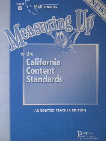(image for) Measuring Up Mathematics Level B ATE (CA)(TE)(P) by Miller