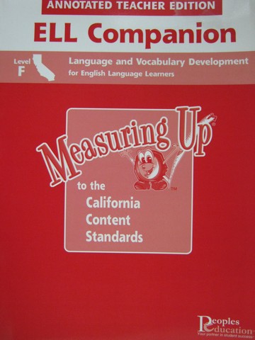 (image for) Measuring Up ELL Companion Level F ATE (CA)(TE)(P)
