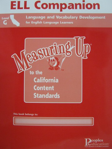 (image for) Measuring Up ELL Companion Level G (CA)(P)
