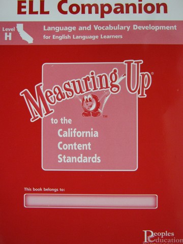 (image for) Measuring Up ELL Companion Level H (CA)(P)