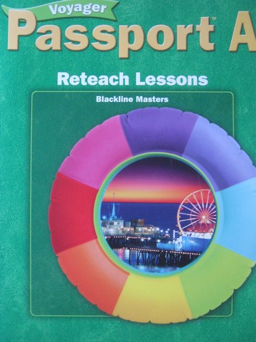 (image for) Voyager Passport A Reteach Lessons BLM (Spiral)