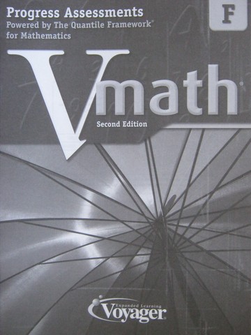 (image for) Vmath F 2nd Edition Progress Assessment (P)