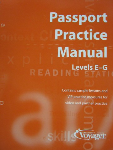 (image for) Voyager Passport Levels E-G Practice Manual (Spiral)