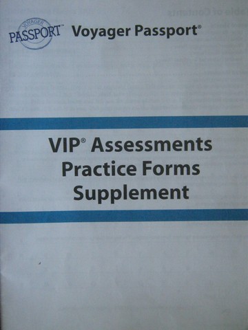 (image for) Voyager Passport VIP Assessments Practice Forms (P)