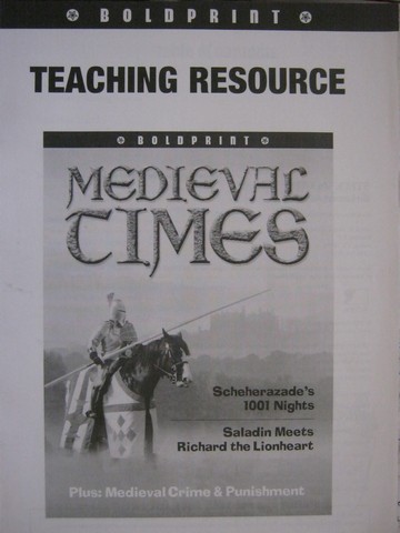 (image for) Boldprint Medieval Times Teaching Resource (TE)(P) by Muir