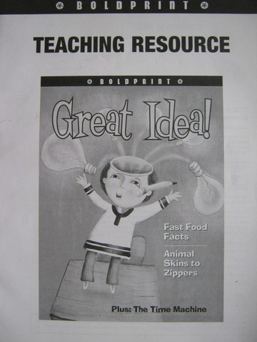 (image for) Boldprint Great Idea! Teaching Resource (TE)(P) by Booth,
