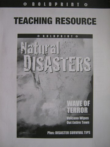 (image for) Boldprint Natural Disasters Teaching Resource (TE)(P) by Martin,