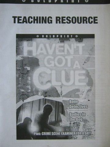 (image for) Boldprint Haven't Got a Clue Teaching Resources (TE)(P)