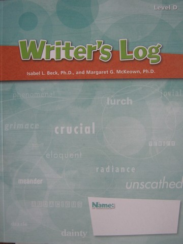 (image for) Elements of Reading D Vocabulary Writer's Log (P) by Beck,