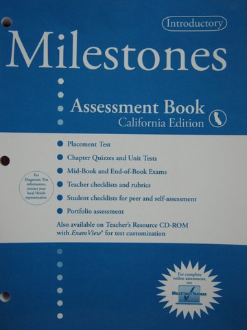 (image for) Milestones Introductory Assessment Book (CA)(P)
