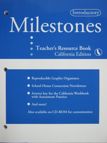 (image for) Milestones Introductory TRB California Edition (CA)(P)
