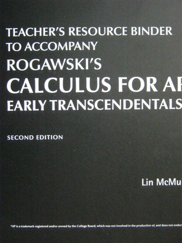 (image for) Calculus for AP Early Transcendentals 2e TRB (TE)(Binder)