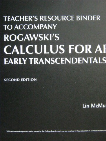 (image for) Calculus for AP Early Transcendentals 2e TRB (TE)(Binder)