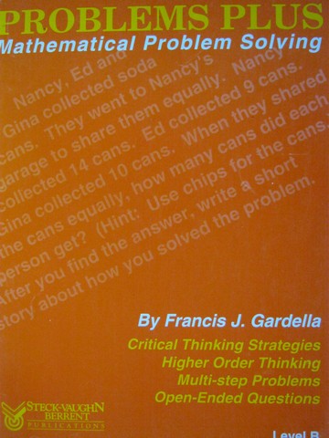 Problems Plus Mathematical Problem Solving Level B (P) (image for) Problems Plus Mathematical Problem Solving Level B (P)