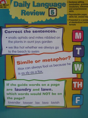 (image for) Daily Language Review Grade 5 (P) by Jo Ellen Moore