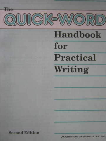 (image for) Quick-Word Handbook for Practical Writing 2e (P) by Sitton & Forest