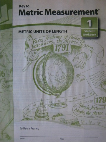 (image for) Key to Metric Measurement 1 Student Workbook (P) by Franco