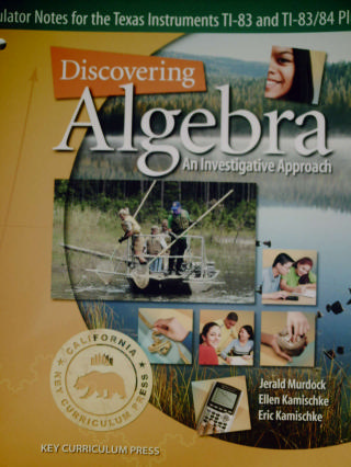 (image for) Discovering Algebra 2e Calculator Notes for TI-83 & (CA)(P)