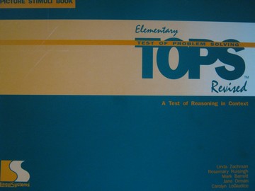 (image for) Elementary TOPS Revised Picture Stimuli Book (Spiral) by Zachman