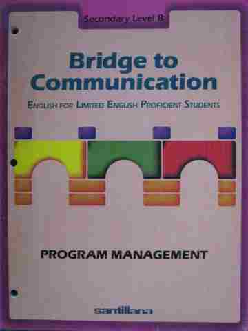 (image for) Bridge to Communication Secondary B Program Management (P)