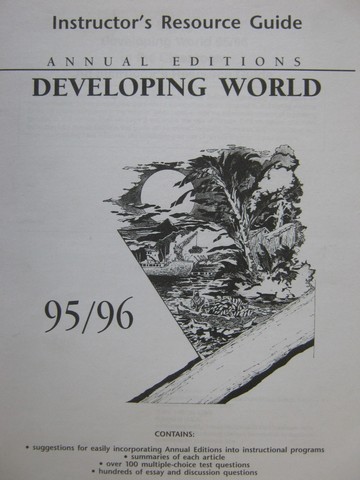(image for) Developing World 95/96 Annual Editions IRG (TE)(P)