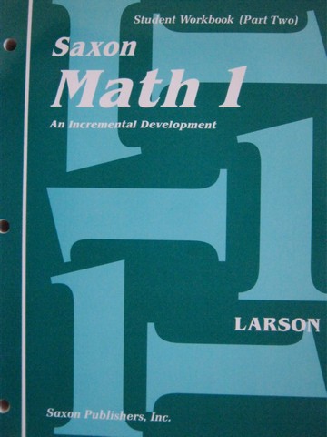 (image for) Saxon Math 1 Student Workbook Part 2 (P) by Larson & Mathews