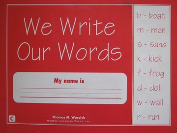 (image for) We Write Our Words Book C (P) by Thomas M Wasylyk