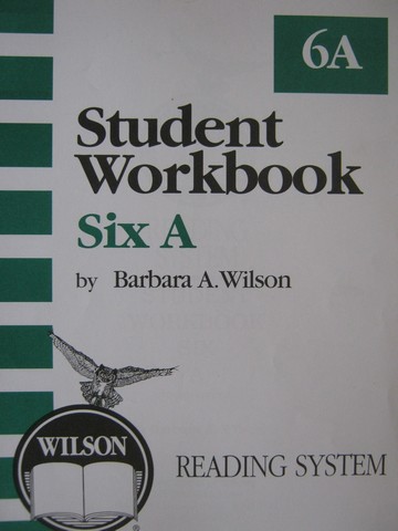 (image for) Wilson Reading System Student Workbook 6A 3rd Edition (P)