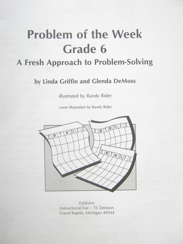 (image for) Problem of the Week Grade 6 (P) by Griffin & DeMoss