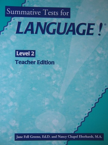 (image for) Language! 2nd Edition Level 2 Summative Tests TE (TE)(P)