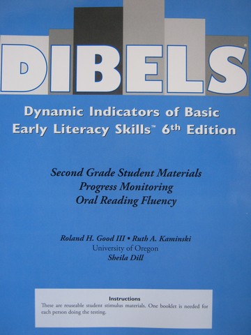 (image for) DIBELS 6th Edition 2 Progress Monitoring Oral Reading Fluency (P