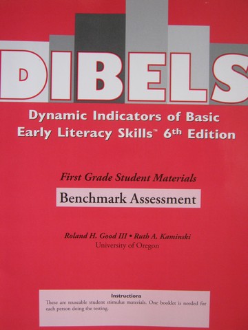 (image for) DIBELS 6th Edition 1 Benchmark Assessment (P) by Good III,