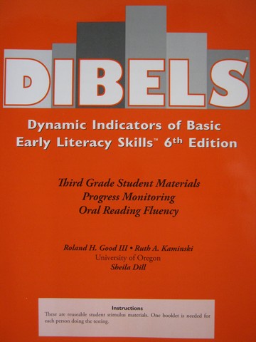 (image for) DIBELS 6th Edition 3 Progress Monitoring Oral Reading Fluency (P