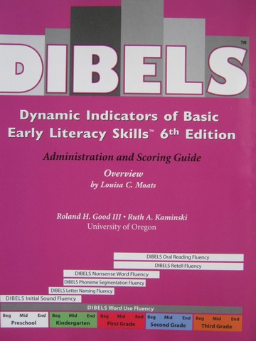 (image for) DIBELS 6th Edition Administration & Scoring Guide (Spiral)