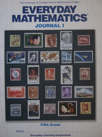 (image for) UCSMP Everyday Mathematics 5 Journal 1 (P)