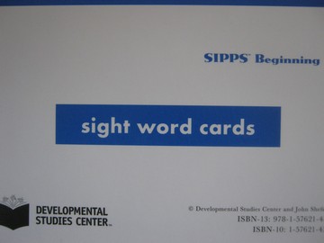 (image for) SIPPS Beginning Sight Word Cards (Pk) by John Shefelbine
