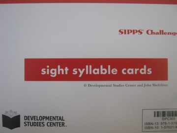 (image for) SIPPS Challenge Sight Syllable Cards (Pk) by John Shefelbine