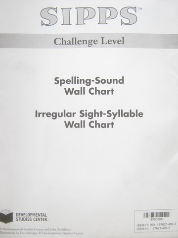 (image for) SIPPS Challenge Spelling-Sound Wall Chart (Pk) by Shefelbine