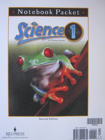 (image for) Science for Christian Schools 1 2nd Edition Notebook Packet (P)