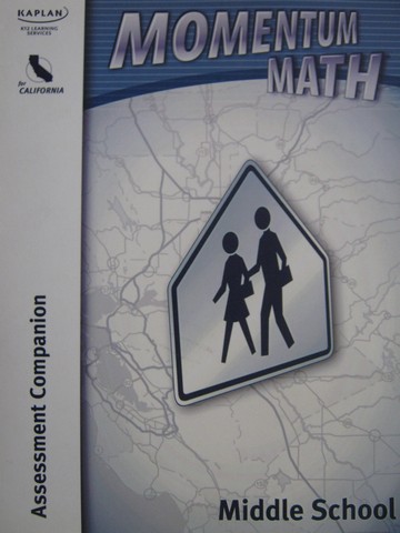 (image for) Momentum Math Middle School Assessment Companion (CA)(Spiral)