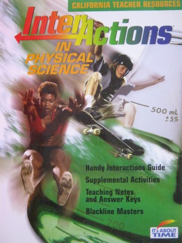 (image for) InterActions in Physical Science Teacher Resources (CA)(TE)(P)