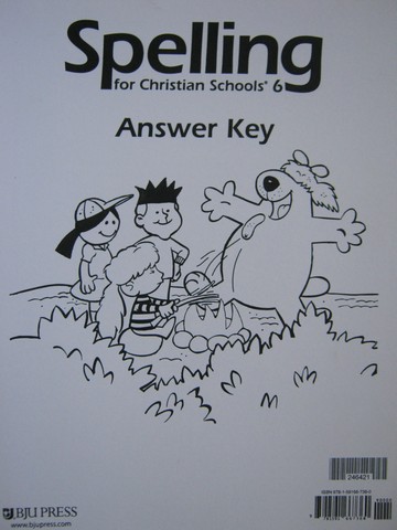 (image for) Spelling for Christian Schools 6 Answer Key (P)