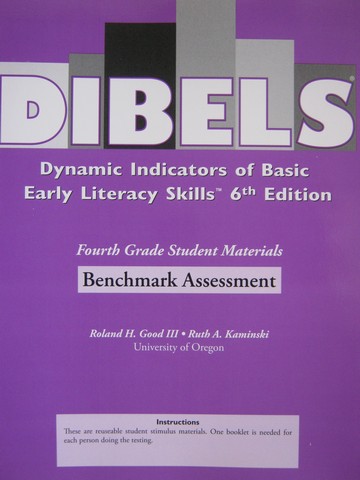 (image for) DIBELS 6th Edition 4 Benchmark Assessment (P) by Good III, - Click Image to Close