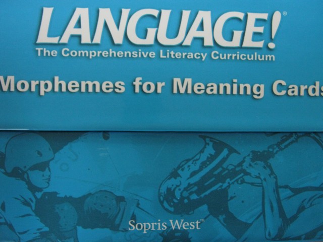 (image for) Language! 3rd Edition Morphemes for Meaning Cards for A-F (Box)