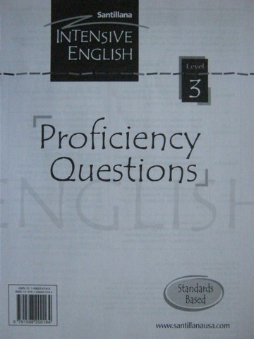 (image for) Intensive English 3 Proficiency Questions (Pk)