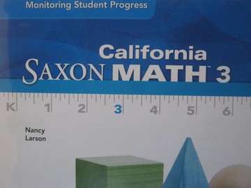(image for) California Saxon Math 3 Monitoring Student Progress (Binder)