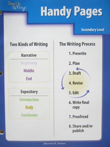 (image for) Step Up to Writing 3rd Edition Secondary Level Handy Pages (P)