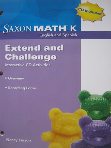 (image for) Saxon Math K Extend & Challenge Interactive CD Activities (P)