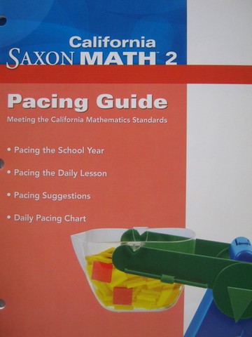 (image for) California Saxon Math 2 Pacing Guide (CA)(P) by Nancy Larson